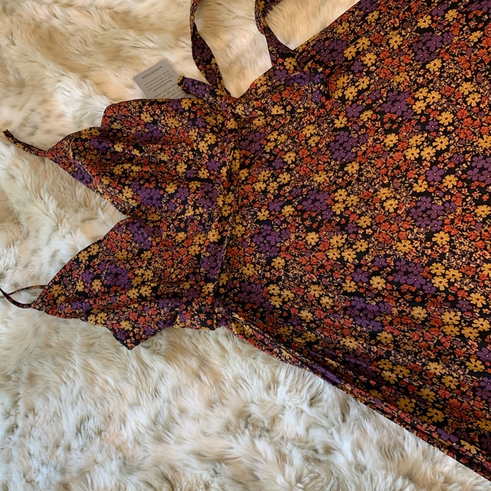 Pleated floral sundress NWT